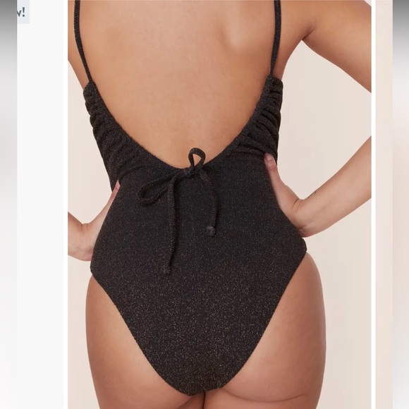 NWT Andie The Liku Metallic One-Piece Swimsuit Size Small - Picture 3 of 6